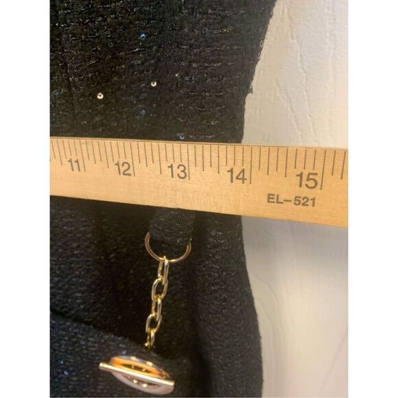 Metallic Tweed Sleeveless Dress by Motif - Picture 9 of 10